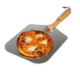 thumbnail image 2 of Old Stone 12X14-Inch Pizza Peel With Collapsible Wooden Handle, Silver, 2 of 6