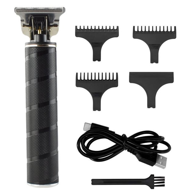 Cortadora de pelo para hombres, afeitadora de barba inalámbrica, afeitadora eléctrica con cuchilla en T, kit de cuidado personal