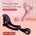 thumbnail image 2 of ABS Battle Rope with Ergonomic Handle, Silent Operation for Distraction-Free Workouts, Compact Fitness Equipment for Small Spaces(Pink,1pcs), 2 of 8