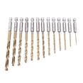 thumbnail image 4 of 13Pc HSS Titanium Coated Drill Bit Set With 1/4inch Hex Shank, 4 of 7