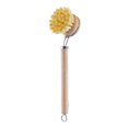 thumbnail image 1 of Brosse à Récurer pour Douche avec Manche Long Brosse à Récurer Rigide avec Manche Long Brosse à Récurer Robuste en Acier Induction pour Cuisinière Brosse à Vaisselle Compatible avec Manche Long Remplaçable Naturel, 1 of 3