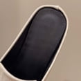 thumbnail image 5 of PiGOGI Women's Peep Toe Mules Cut Out Low Heel Non-Slip Comfortable Slide Sandals Summer White 5.5, 5 of 9