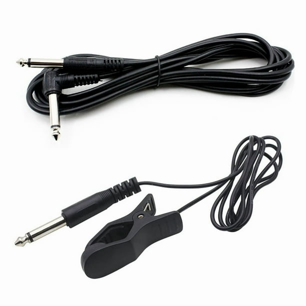 Instrumento Musical Clip Pickup Cable de Conexión de Guitarra Bajo Violín Sintonizador de Instrumentos Pickup