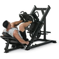 RONSHIN 2 in 1 Leg Press Hack Squat Machine for Home Gym,Adjustable Leg Press Machine with Linear Bearing, Hack Squat Machine for Full Lower Body Workout with Weight Storage Posts