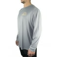 thumbnail image 2 of FinTech Stretchable Long Sleeve Men's Sun Defender Fishing Tee, microfiber Fabric, 2 of 3