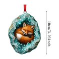 thumbnail image 5 of Pxyqht Animal Theme Print Acrylic Christmas Hanging Trinket Light Weight Pendant Tree Wreath Wall Ornament For Household Indoor Xmas Party Interior Styling, 5 of 5