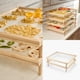 thumbnail image 5 of Pasta Secado Estante Doble Capa Fresco Secador de Alimentos Encimera Estante Vegetal Tallarines Hacer Almacenamiento Bandeja Hogar Restaurante Methold HA047877-00B, 5 of 7
