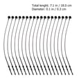 thumbnail image 2 of HEATSHAKING 5000Pcs Black PP Plastic Tag Fastener for Retail Use Clothing Tag Simple Design Easy Fix and Operate 7 Inches, 2 of 6