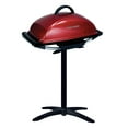thumbnail image 1 of George Foreman Parrilla eléctrica rectangular para interiores y exteriores, 12 porciones, rojo, GFO201R, 1 of 5