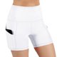 thumbnail image 1 of Pantalones cortos de licra con bolsillos para mujer, pantalones cortos de yoga de cintura alta para mujer, 1 of 5