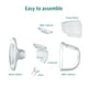 thumbnail image 3 of Sacaleches Extractor de leche eléctrico portátil, silencioso, invisible, manos libres, 2 modos, 9 niveles, ajustable con pantalla LCD, sincronización inteligente para viajes a casa TOMSHOO Sacaleches, 3 of 7