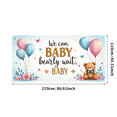 thumbnail image 6 of LUUFILx We Can Bearly Wait Baby Shower Banner with Teddy Bears Flowers Balloons Baby Shower Decorations Photography Props Party Supplies Background Backdrop, 6 of 8