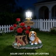 thumbnail image 2 of Sitting Dog Solar Lantern Planter Statue,Garden Statue with Solar Light, Welcome Sign,Dog Outdoor Decor for Patio, Porch and Pathway,Gift for Women Grandma, 2 of 21