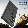 thumbnail image 5 of ELEHOLD Case for Samsung Galaxy Z Fold 6, Anti-Drop Slim Case with S Pen Holder & Kickstand & Strap,Black, 5 of 7