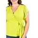 thumbnail image 4 of Blusa manga mariposa Roman Fashion Tallas Extras 1840 Lima verde lima 36, 4 of 7