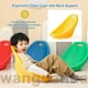 thumbnail image 2 of Floor Chair with Back Support, Autism Sensory Chairs, Wobble Stool for Ergonomic Reading, NonSlip Base, Yellow, 2 of 5