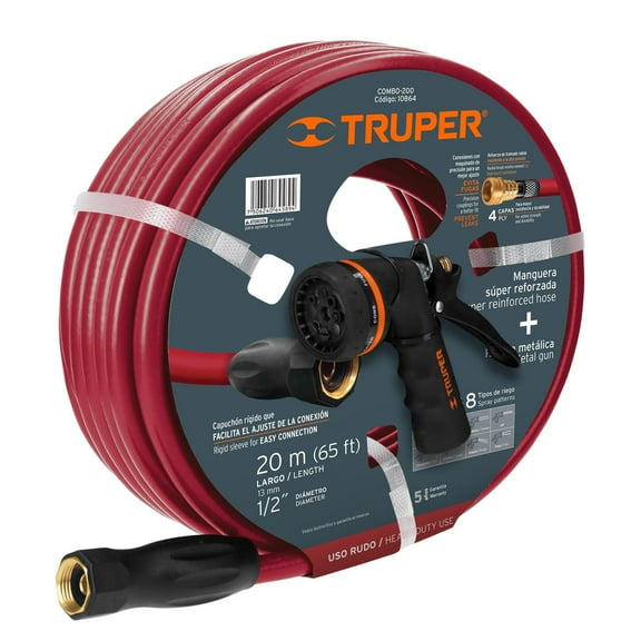 Manguera para jardín Y Pistola Truper Truper COMBO-200