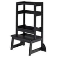 thumbnail image 1 of SDADI LT05G Mother's Helper Adjustable Kids Kitchen Step Stool, Black, 1 of 8