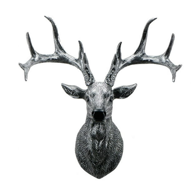 Deer Coat Hooks Lot of 3 Pieces Stag Statue wall hook