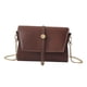 thumbnail image 3 of Bolsos De Hombro De Cuero De Embrague Bolsos De Mujer Bolso De Bandolera Con Cremallera - Ligero Marrón cro Zulema Bolso de mujer, 3 of 7