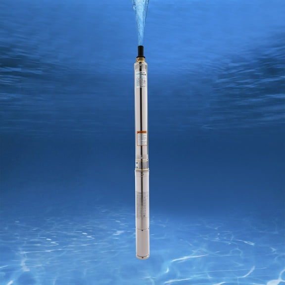 Miumaeov AC Solar Water Pump 110V Submersible Deep Well Pump Stainless Steel Farm & Ranch Irrigation