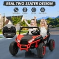 thumbnail image 6 of Sakiyr 24V 2-Seater Ride-On UTV for Kids, Off-Road Powered Wheels with Music, Remote Control, 400W Motor, 3 Speeds,20" Seat – Ideal Gift for Boys & Girls, 6 of 8