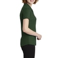 thumbnail image 3 of Womens EZPerformance Polyester Pique Polo T-Shirt Deep Forest Green Medium, 3 of 5