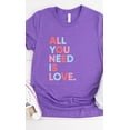 thumbnail image 5 of All You Need is Love Graphic Tee T-Shirt PLUS, 5 of 6