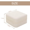 thumbnail image 3 of GoXteam Small Jewelry Box, Travel Portable Jewelry Case for Ring, Pendant, Earring, Necklace, Bracelet Organizer Storage Holder Boxes (White), 3 of 7