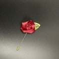 thumbnail image 1 of DIY 8 unids/lote novio Boutonniere boda rosa de seda (3,5 cm) accesorios de flores Pin de graduación decoración de Traje De Hombre, 1 of 5