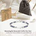 thumbnail image 4 of KLL Christian Inspirational Bracelet Gifts for Women: Christmas Day Baptism Graduation Easter Gifts for Niece from Auntie - Healing Natural Stone Religious Cross Bracelet, 4 of 7