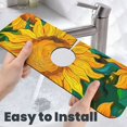 thumbnail image 6 of Kdxio Vibrant Sunflower Painting Pattern Non-Slip Diatom Mud Faucet Drain Pad,Self Absorbent Mat for Kitchen Sink for Variety Kitchen & Bathroom Countertops, 6 of 7