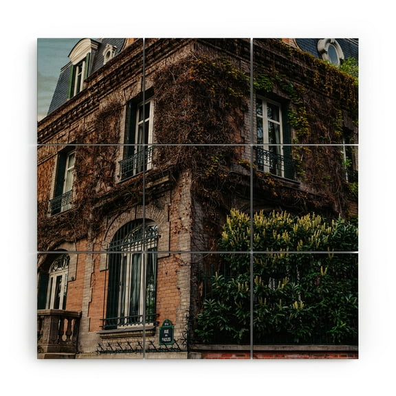 Society6 Bethany Young Photography Montmartre Wood Wall Mural 3' x 3'