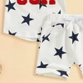 thumbnail image 6 of Kaprioy My First 4th of July Baby Girl Outfit Baby Boy Girl 4th of July Outfit Toddler Fourth of July Clothes Infant USA Shirt and Stars Shorts Set, 6 of 6