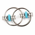 thumbnail image 3 of Llavero de metal Antiestrés Cadena de bicicleta Fidget Hand Spinner Toys (Azul claro), 3 of 4