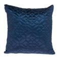 thumbnail image 1 of HomeRoots 402812 Navy Quilted Velvet Geo Decorative Throw Pillow, 1 of 1