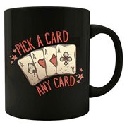 Funny Magician - Pick A Card - Deception Illusion Entertainment Humor - Colored Mug