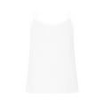 thumbnail image 4 of Women's Scoop Neck Spaghetti Strap Camisole Tops Buttons Decor Sleeveless Loose Summer Casual Cami Blouses (XS, White), 4 of 5