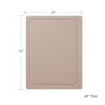 thumbnail image 2 of Dexas 10 x 13 PolyFlax Cutting Board with Juice Well in Taupe with Flax, 2 of 6