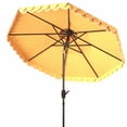 thumbnail image 2 of SAFAVIEH Elegant 9' Market Crank Double Top Patio Umbrella, Yellow, 2 of 5