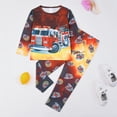 thumbnail image 4 of ATAIKU Toddler and Little Boy Pajamas Set Kids Long Sleeve Tee and Pants Fire Truck Sleepwear Boys 2-Piece Jammies 3T, 4 of 14