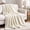 Beige, variant on Throw Blanket for Couch Sofa, 230GSM Super Soft Striped Throws for Office Picnic Travel Bedroom, Warm Cozy Lightweight Home Decor Blanket for All-Season, 50x60in, Beige
