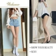 thumbnail image 4 of HAHDAXIA 3 Pairs Tights For Women 20D Pantyhose Control Top Invisible Reinforced Toes, 4 of 7