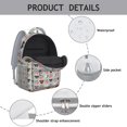 thumbnail image 4 of Cute Pitbull Terriers Dog and Flower Backpack for School,Cute School Bag,Schoolbag with Adjustable Shoulder Straps & Padded Back,15.3"x11"x6.7", 4 of 6