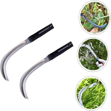 

SHZNSJWDKJ Superior Lightweight Steel Willow Leaf Sickle Set for Comfortable Hours in the Field - Durable High-Quality and Efficient with Sturdy Ergonomic Grip for Job Completion