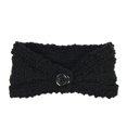 thumbnail image 3 of Wrapables® Thick Cable Knit Headband for Teens and Girls, Black, 3 of 4