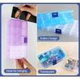 thumbnail image 5 of Hongchun Storage Box, Transparent Plastic Jewelry Container Accessories Organizer for Necklace, Earrings, Pills for Use, 5 of 5