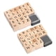 thumbnail image 1 of Juego de 2 sellos de letras, sello de goma de madera, caracteres de la A a la Z, 1 of 7