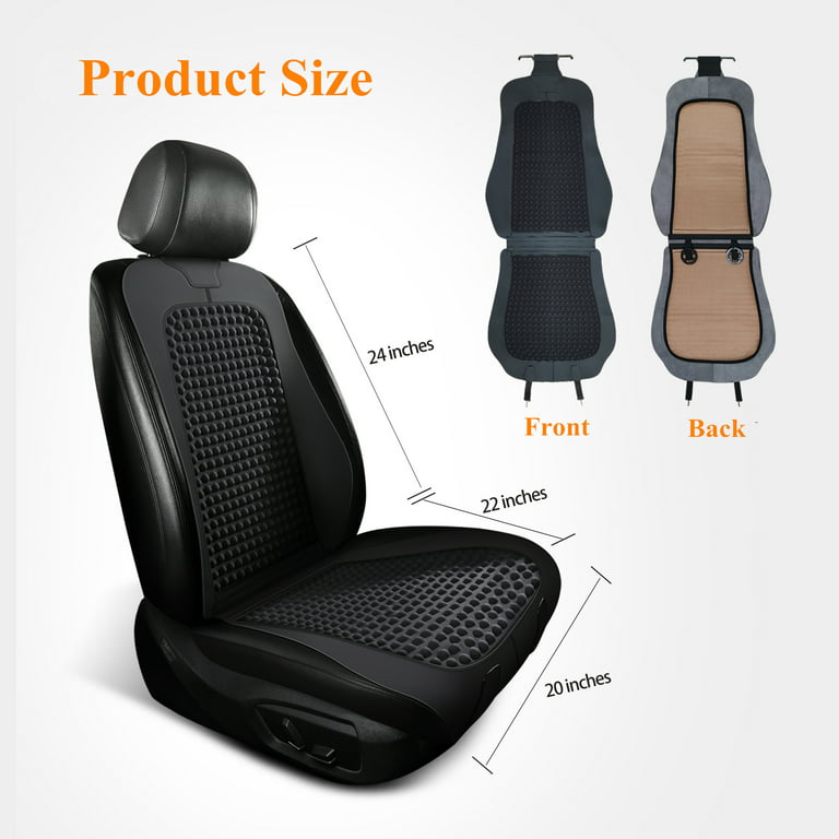 Gel Car Seat Cover Cooling Comfortable Massage Cushion Black