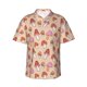 thumbnail image 1 of Fotbe 70s Mushroom Camisa Hawaiana para Hombre Unisex – Camisa Casual de Verano con Botones de Manga Corta de Algodón y Lino,Large, 1 of 7